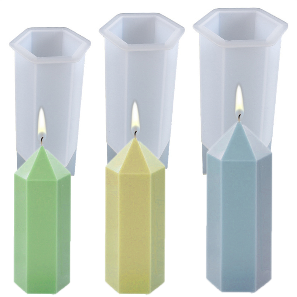 Soap Making Fragrance - Moldes de vela de columna Hexagonal