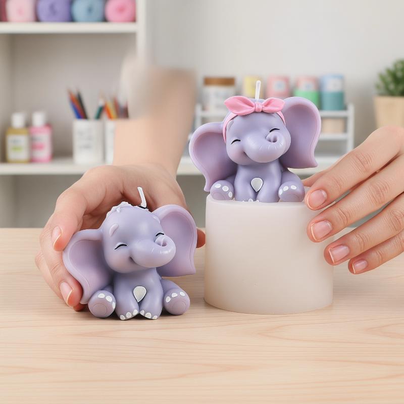 Soap Making Silicone Molds - Molde de Silicona 3D de Elefante