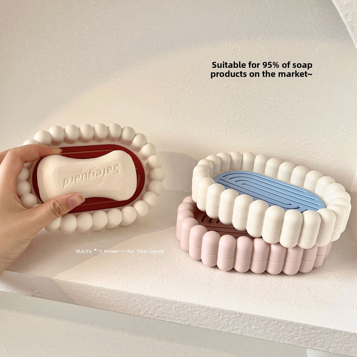 Soap Dish Draining - Caja de jabón para baño, jabonera