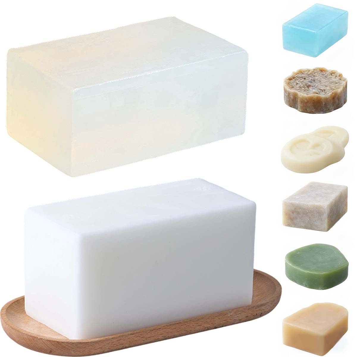 Soap Making With Soap Base - Base de jabón blanco transparente de