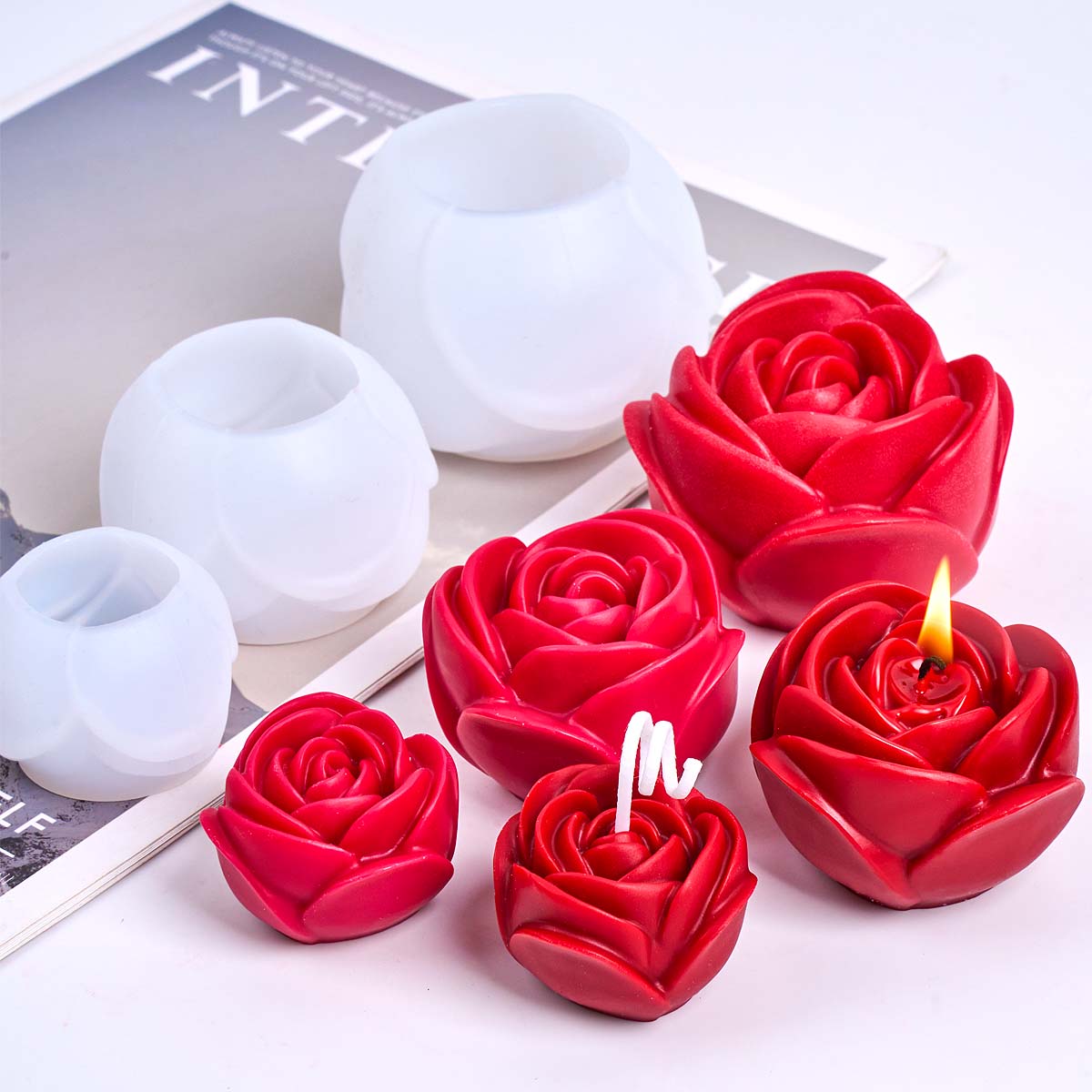 Soap Making Fragrance - Molde de vela de silicona con