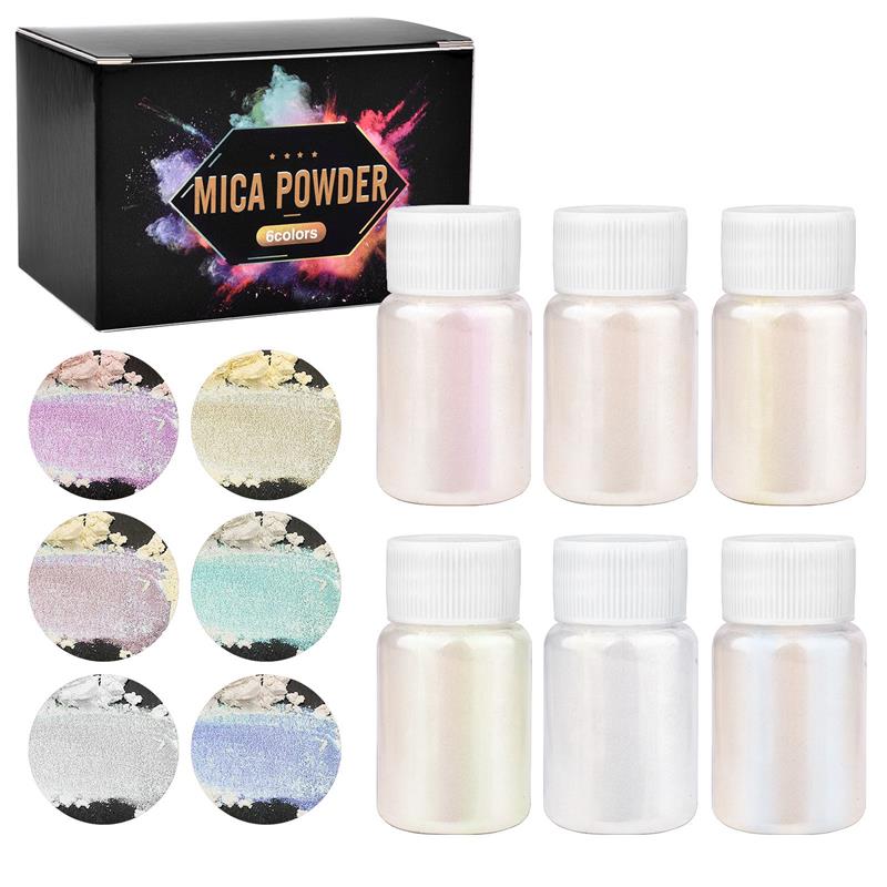 Mica Powder Colorant - Juego de 6 uds de pigmentos