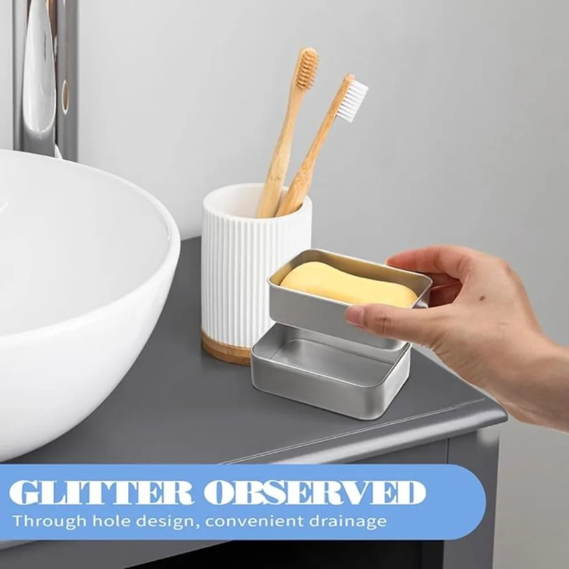 Jabonera portátil de aluminio  - Soap Dish Draining reseña y precio