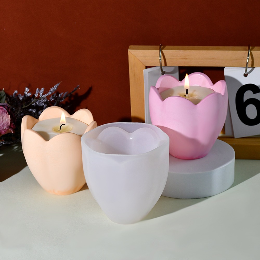 Portavelas de tulipán, moldes  - Soap Making Book reseña y precio