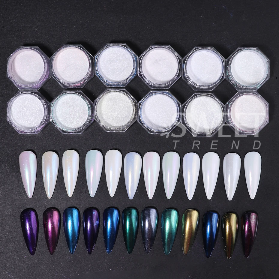 12 unids/set brillo Aurora esp - Mica Powder Colorant reseña y precio