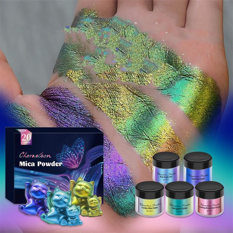 Polvo de Mica camaleón, pigmen - Mica Powder Colorant reseña y precio