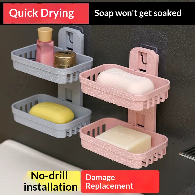 Jabonera de doble capa montada - Soap Dish Draining reseña y precio