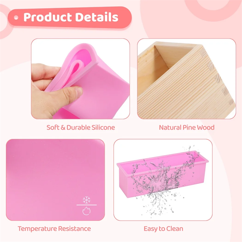 Molde rectangular de silicona  - Soap Making Book reseña y precio