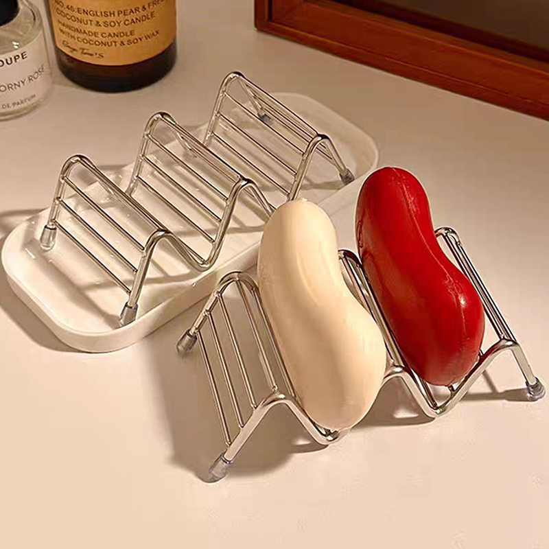 1 unidad de jabonera de acero  - Soap Dish Draining reseña y precio