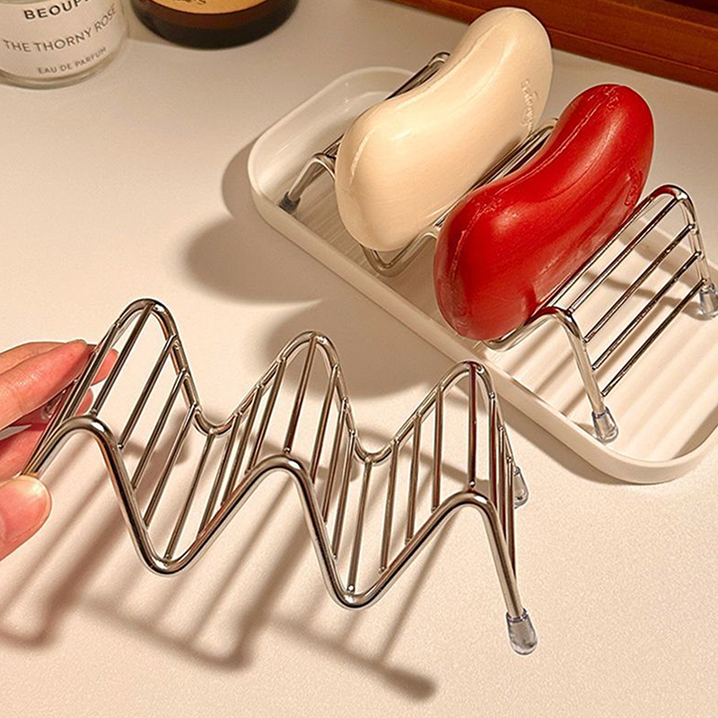 1 unidad de jabonera de acero  - Soap Dish Draining reseña y precio