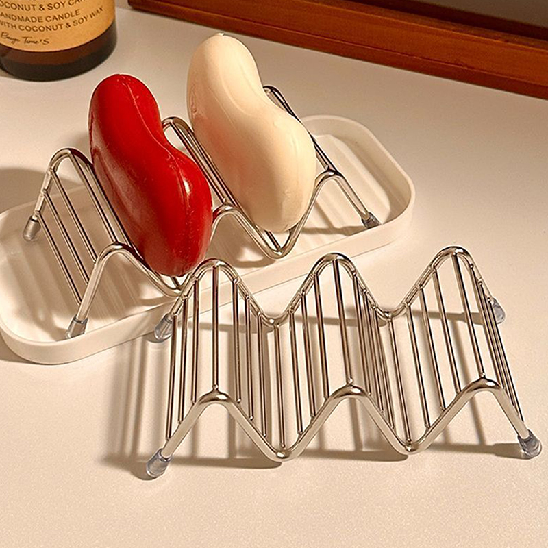 1 unidad de jabonera de acero  - Soap Dish Draining reseña y precio