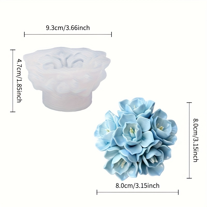 1 molde de silicona para velas - Soap Making Silicone Molds reseña y precio