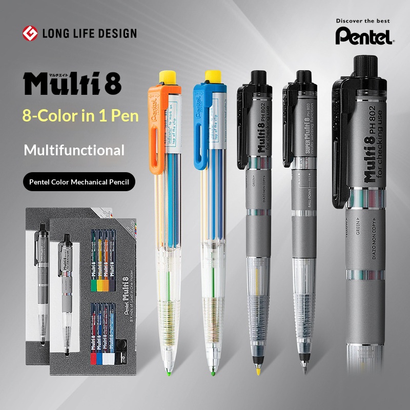 Pentel Multi 8 - Juego de Pape - Staedtler Pencil Lumocolor reseña y precio