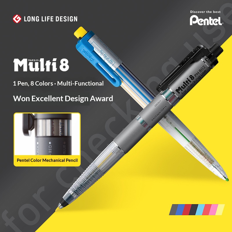 Pentel Multi 8 - Juego de Pape - Staedtler Pencil Lumocolor reseña y precio