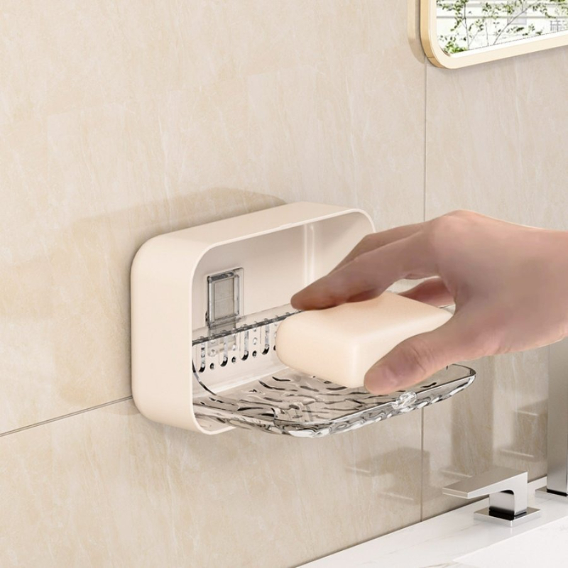 Jabonera de pared sin taladro  - Soap Dish Draining reseña y precio