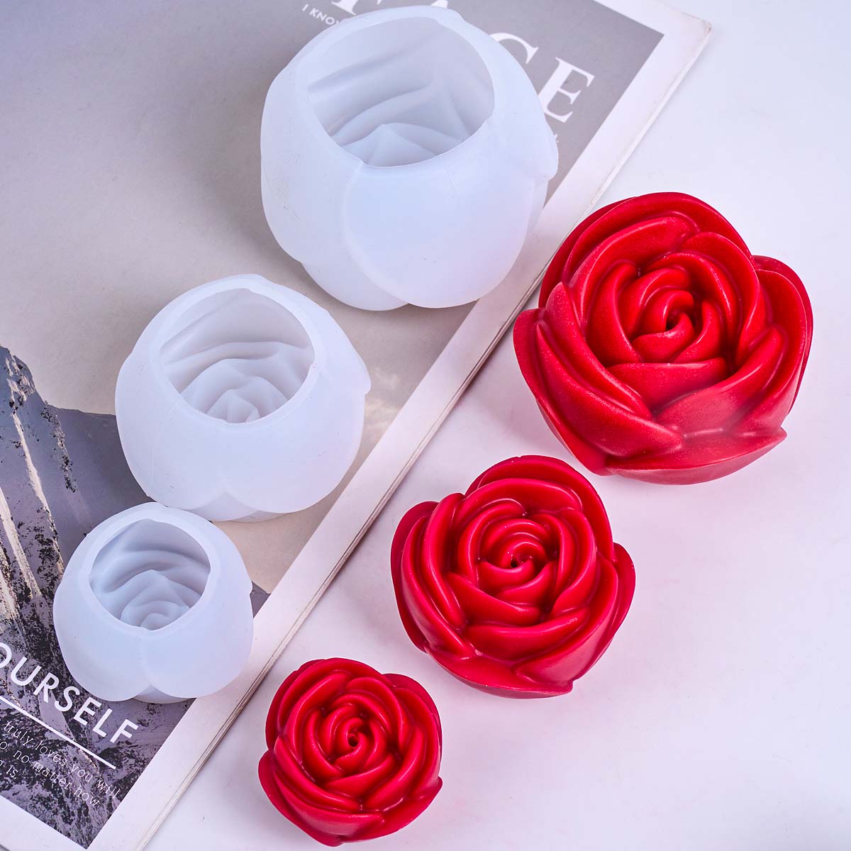 Molde de vela de silicona con  - Soap Making Fragrance reseña y precio