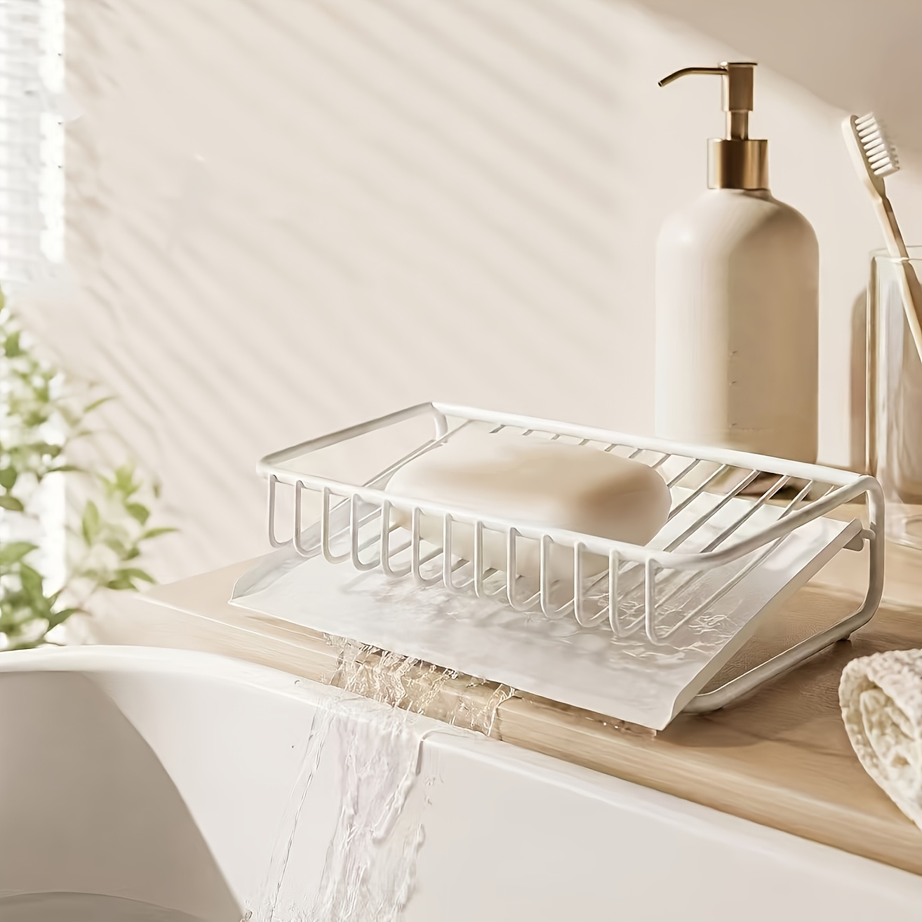Jabonera de plástico con bande - Soap Dish Draining reseña y precio