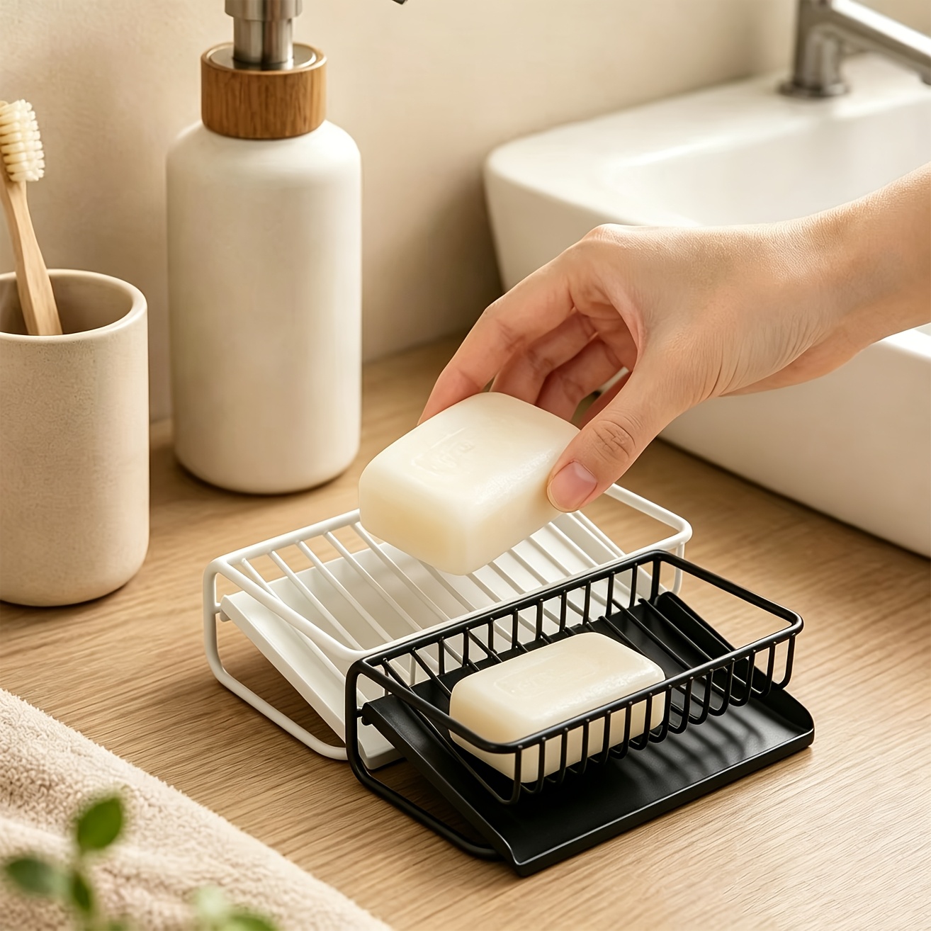 Jabonera de plástico con bande - Soap Dish Draining reseña y precio