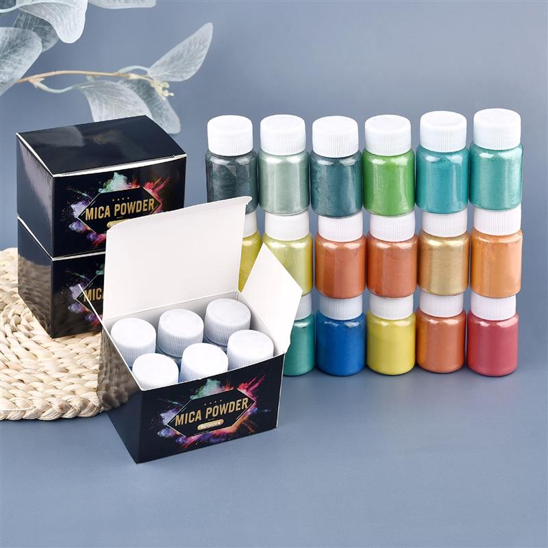 Juego de 6 uds de pigmentos en - Mica Powder Colorant reseña y precio